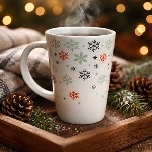 DAVIDsTEA Perfect Tea Mug Snowflake Design